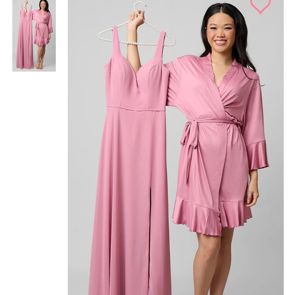 Kennedy Blue Ruffle Bridesmaid Robe